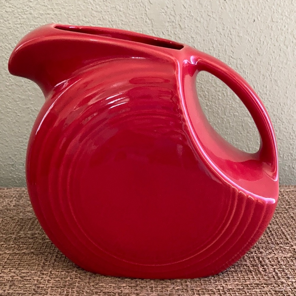 Fiestaware Scarlet pitcher. Like new.